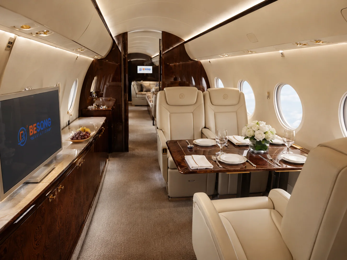Luxury aircraft cabin
