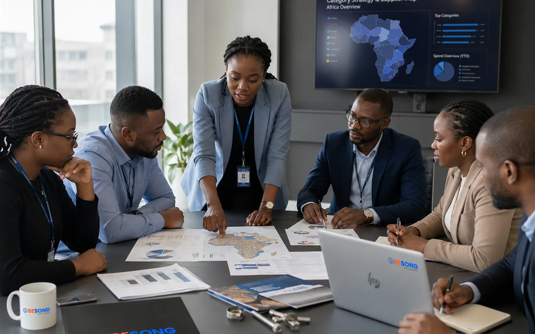 BESONG team planning procurement and supply operations